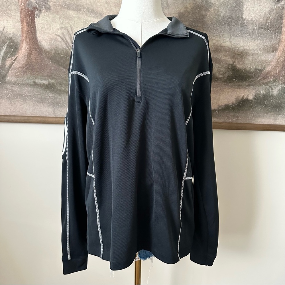 Columbia Men's Dark Zip-Up Golf Sweater